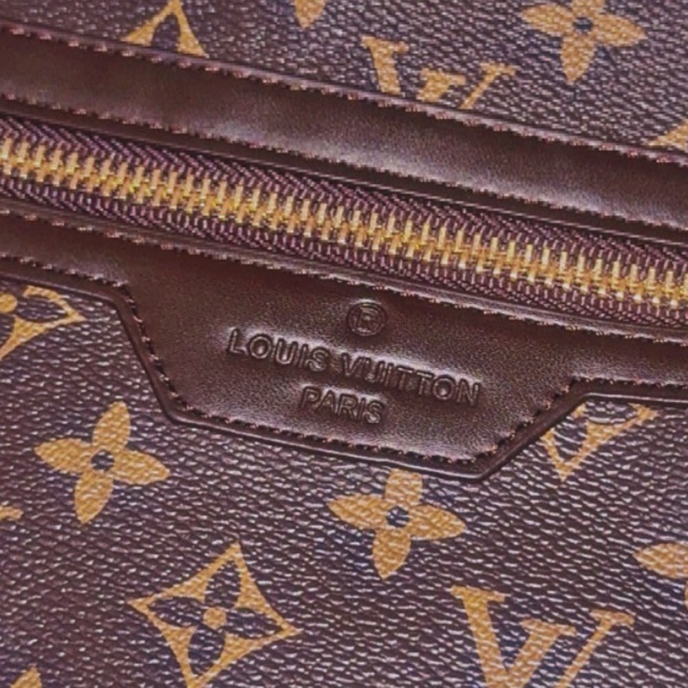 Louis Vuitton Dark Brown/Tan Monogram Backpack - Picture 7 of 14